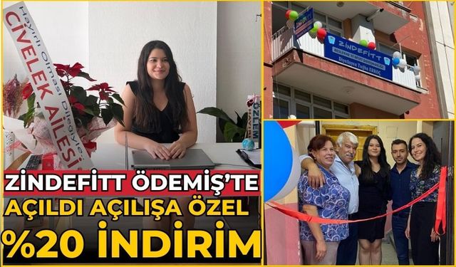 ZİNDEFİTT ÖDEMİŞ’TE AÇILDI AÇILIŞA ÖZEL %20 İNDİRİM