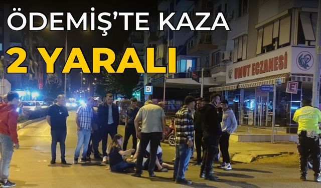 Ödemiş’te kaza  2 yaralı