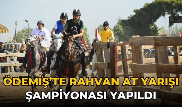 Ödemiş’te rahvan at yarışı şampiyonası yapıldı