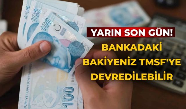 Yarın son gün! Bankadaki bakiyeniz TMSF'ye devredilebilir