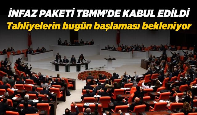 İnfaz paketi TBMM'de kabul edildi