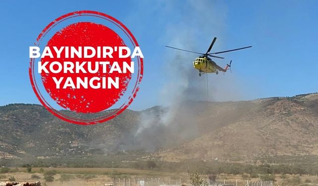 Bayındır'da korkutan yangın