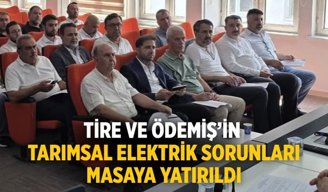 Tire ve Ödemiş’in Tarımsal Elektrik Sorunları Masaya Yatırıldı