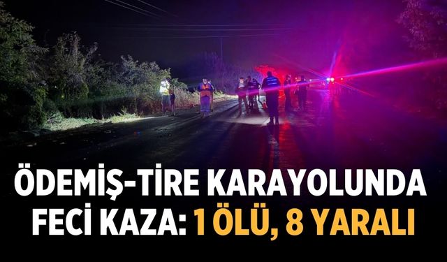 Ödemiş-Tire Karayolunda Feci Kaza: 1 Ölü, 8 Yaralı