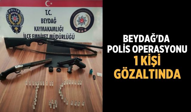 Beydağ'da polis Operasyonu 1 kişi Gözaltında