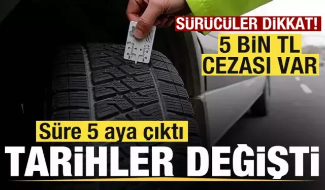 Zorunlu kış lastiği uygulamasında yeni tarih!