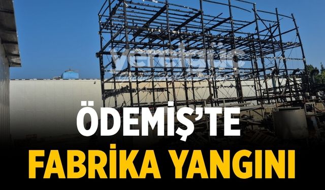 Ödemiş’te Fabrika Yangını