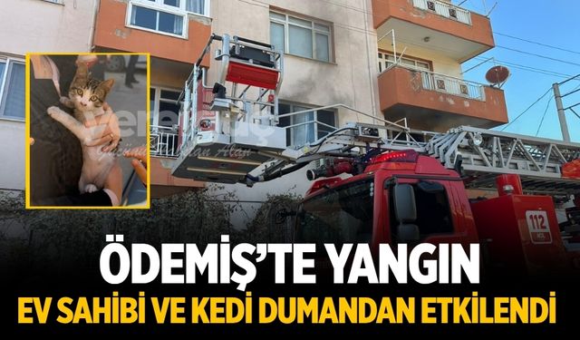 ÖDEMİŞ’TE YANGIN