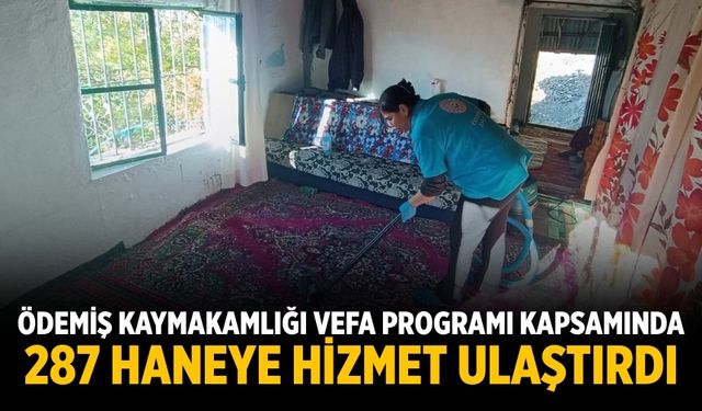 Ödemiş Kaymakamlığı Vefa Programı Kapsamında 287 Haneye Hizmet Ulaştırdı