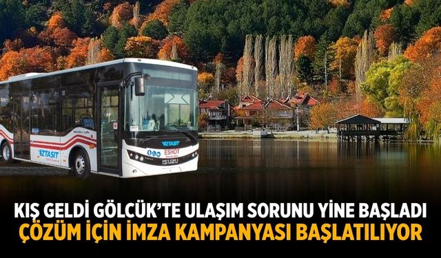 KIŞ GELDİ GÖLCÜK’TE ULAŞIM SORUNU YİNE BAŞLADI