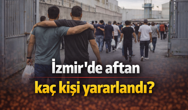 İzmir’de aftan kaç kişi yararlandı?