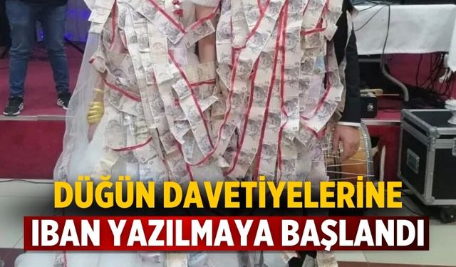 Düğün Davetiyelerine IBAN yazılmaya başlandı