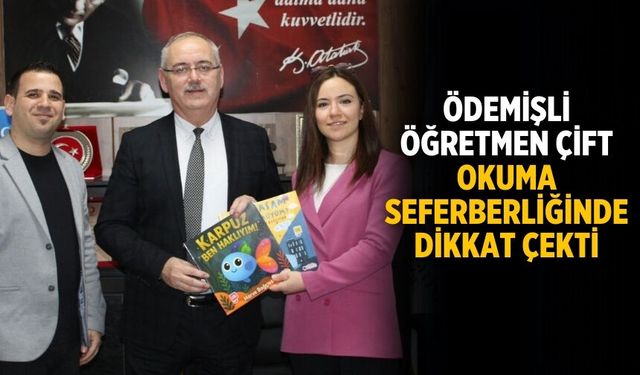 Ödemişli öğretmen Çift Okuma Seferberliğinde Dikkat Çekti