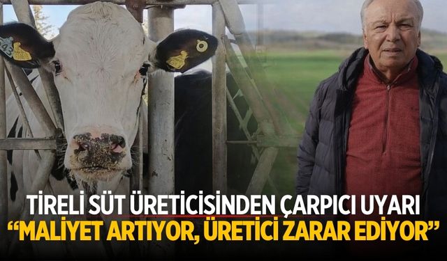 Tireli Süt üreticisinden çarpıcı uyarı “Maliyet artıyor, üretici zarar ediyor”