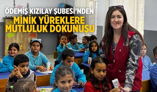 Ödemiş Kızılay Şubesi’nden Minik Yüreklere Mutluluk Dokunuşu