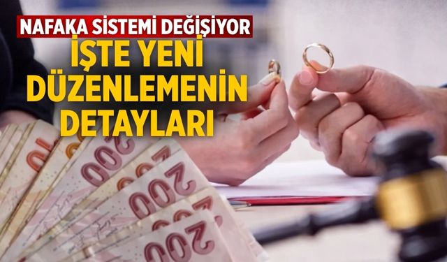 Nafaka sistemi değişiyor İşte yeni düzenlemenin detayları