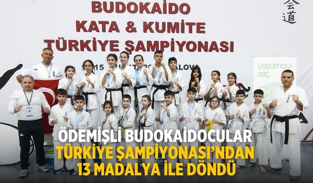 Ödemişli Budokaidocular Türkiye Şampiyonası’ndan 13 Madalya ile Döndü