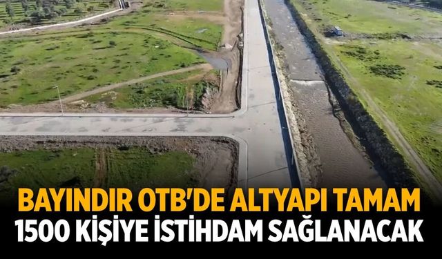 Bayındır OTB'de altyapı tamam