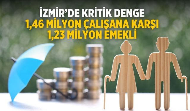 İzmir’de Kritik Denge 1,46 Milyon Çalışana Karşı 1,23 Milyon Emekli