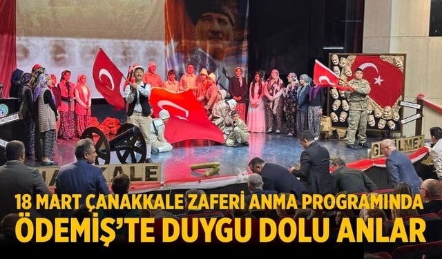 18 Mart Çanakkale Zaferi Anma Programında Ödemiş’te Duygu Dolu Anlar