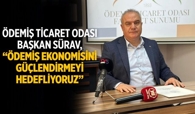ÖDEMİŞ TİCARET ODASI BAŞKAN SÜRAV, “ÖDEMİŞ EKONOMİSİNİ GÜÇLENDİRMEYİ HEDEFLİYORUZ”