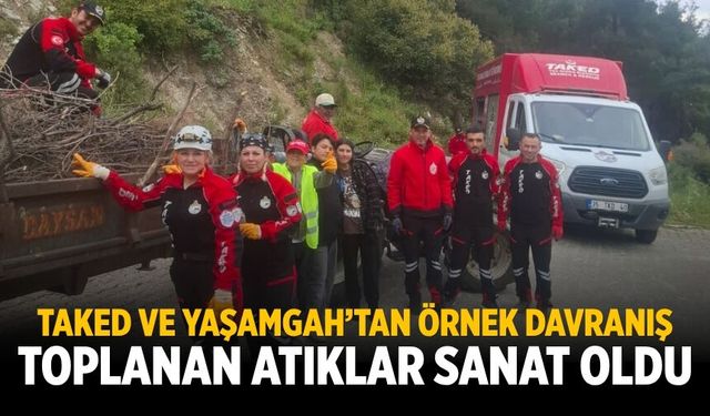TAKED ve Yaşamgah’tan Örnek Davranış Toplanan Atıklar Sanat Oldu