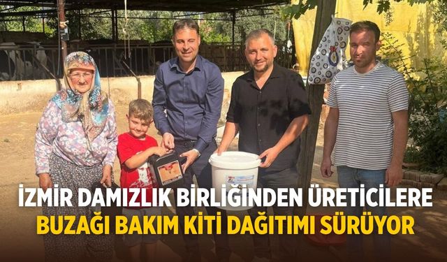 İzmir Damızlık Birliğinden Üreticilere Buzağı Bakım Kiti dağıtımı sürüyor
