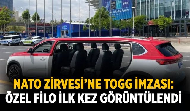 NATO Zirvesi’ne Togg imzası: Özel filo ilk kez görüntülendi