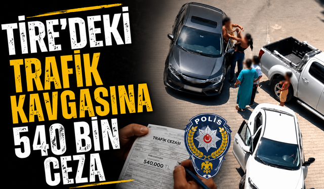 Tire’de trafikte kavga eden kadınlara ceza yağdı!