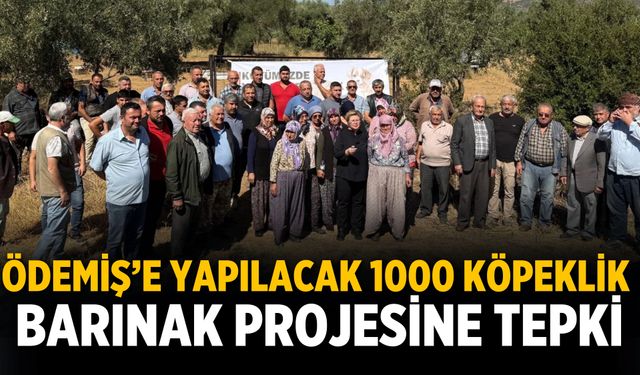 ÖDEMİŞ’E YAPILACAK 1000 KÖPEKLİK BARINAK PROJESİNE TEPKİ