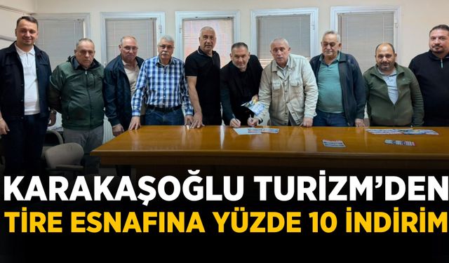 Karakaşoğlu Turizm’den Tire Esnafına Yüzde 10 İndirim