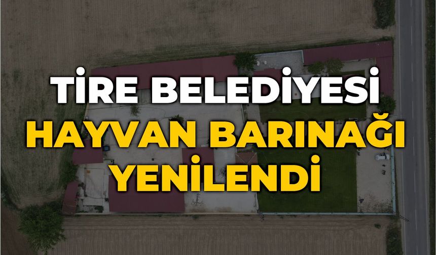 TİRE BELEDİYESİ HAYVAN BARINAĞI YENİLENDİ