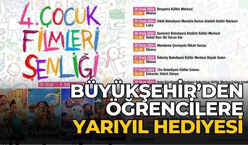 BÜYÜKŞEHİR’DEN ÖĞRENCİLERE YARIYIL HEDİYESİ 