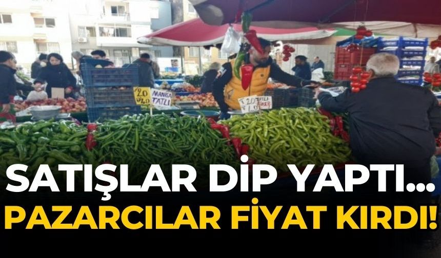 Satışlar dip yaptı... Pazarcılar fiyat kırdı!