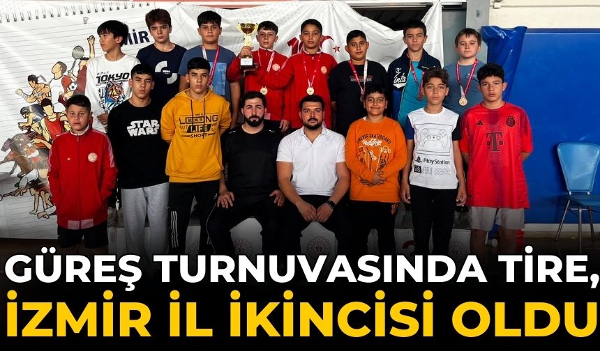 Güreş turnuvasında Tire, İzmir il ikincisi oldu