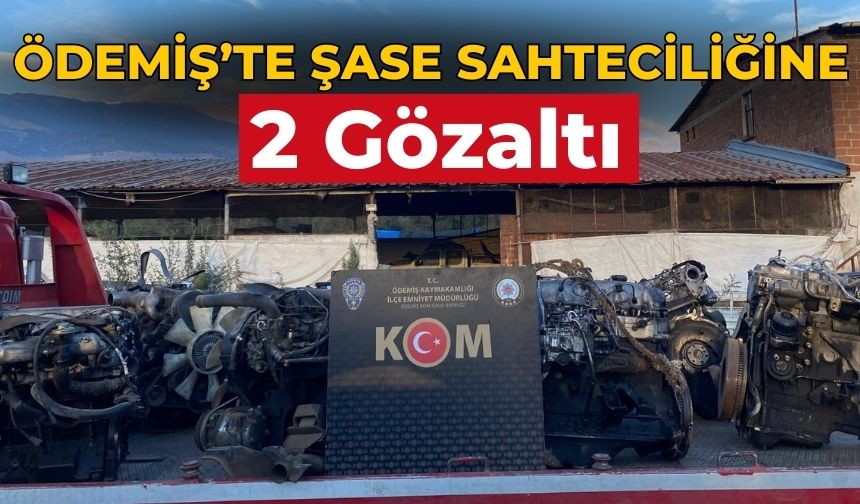 Ödemiş’te Şase Sahteciliğine 2 Gözaltı