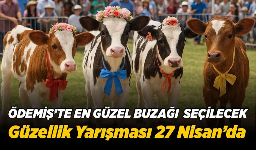 ÖDEMİŞ’TE EN GÜZEL BUZAĞI  SEÇİLECEK