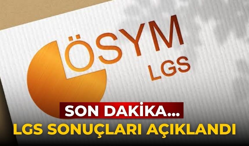 Son dakika... LGS sonuçları açıklandı