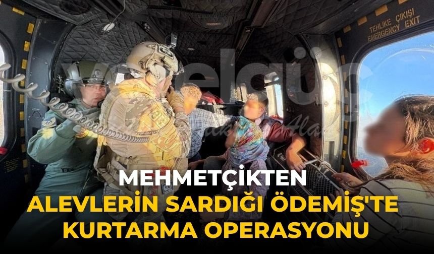 Mehmetçikten alevlerin sardığı Ödemiş'te kurtarma operasyonu