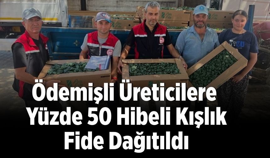 Ödemişli Üreticilere Yüzde 50 Hibeli Kışlık Fide Dağıtıldı