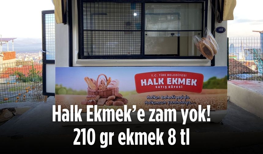 Halk Ekmek’e zam yok! 210 gr ekmek 8 tl