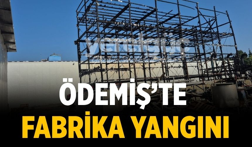 Ödemiş’te Fabrika Yangını