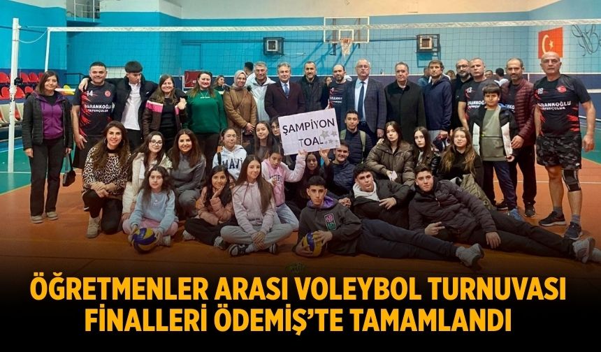 Öğretmenler Arası Voleybol Turnuvası Finalleri Ödemiş’te Tamamlandı