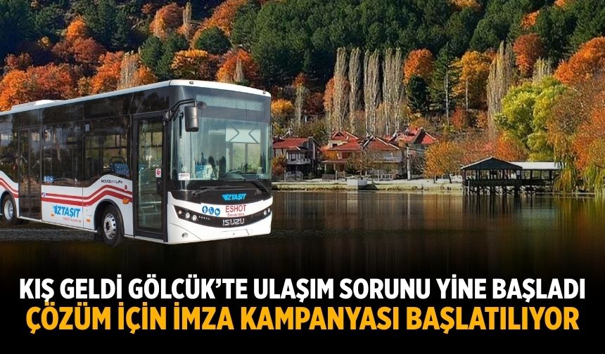 KIŞ GELDİ GÖLCÜK’TE ULAŞIM SORUNU YİNE BAŞLADI