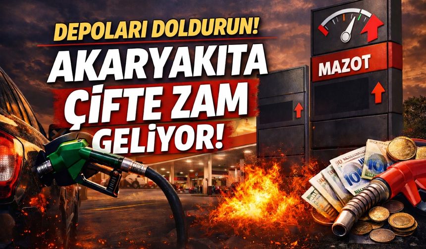 Depoları doldurun! Akaryakıta çifte zam geliyor