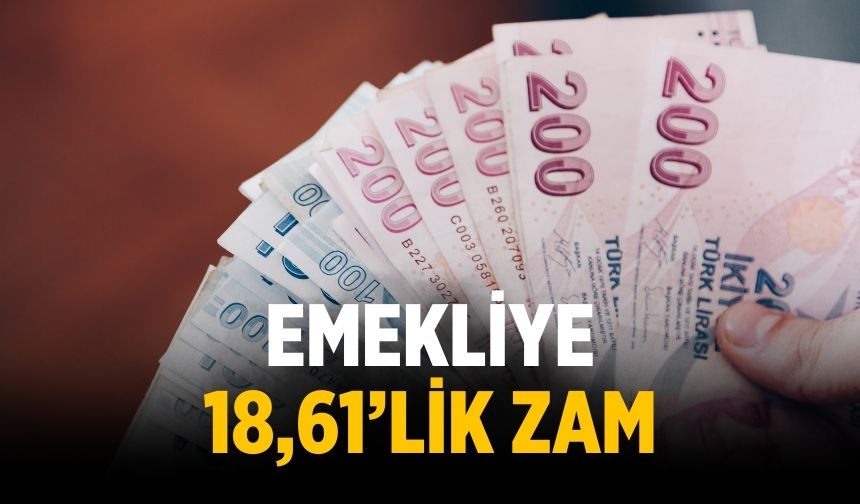 Emekliye 18,61’lik zam