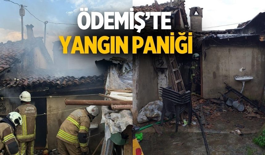 Ödemiş’te Yangın Paniği