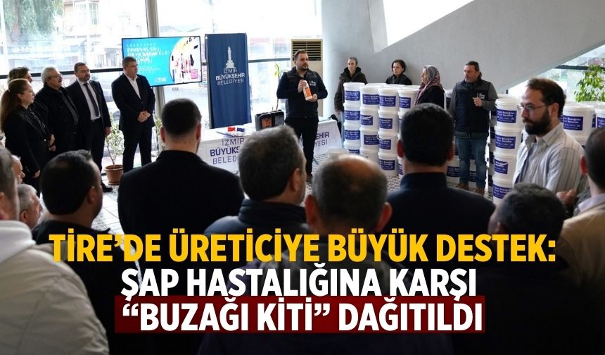 Tire’de Üreticiye Büyük Destek: Şap Hastalığına Karşı “Buzağı Kiti” Dağıtıldı