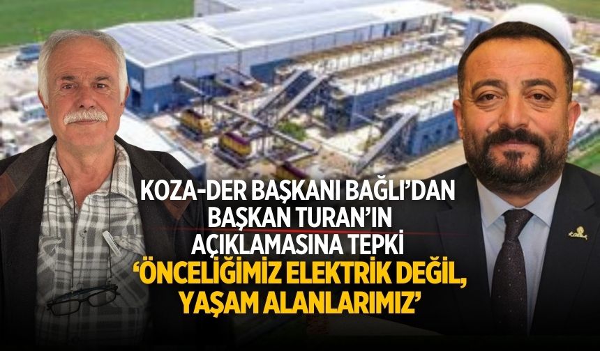 Koza-Der Başkanı Bağlı’dan Başkan Turan’ın Açıklamasına Tepki ‘Önceliğimiz Elektrik Değil, Yaşam Alanlarımız’