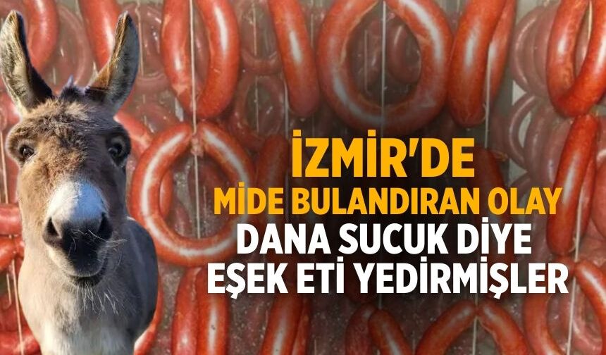 İzmir'de mide bulandıran olay Dana sucuk diye eşek eti yedirmişler